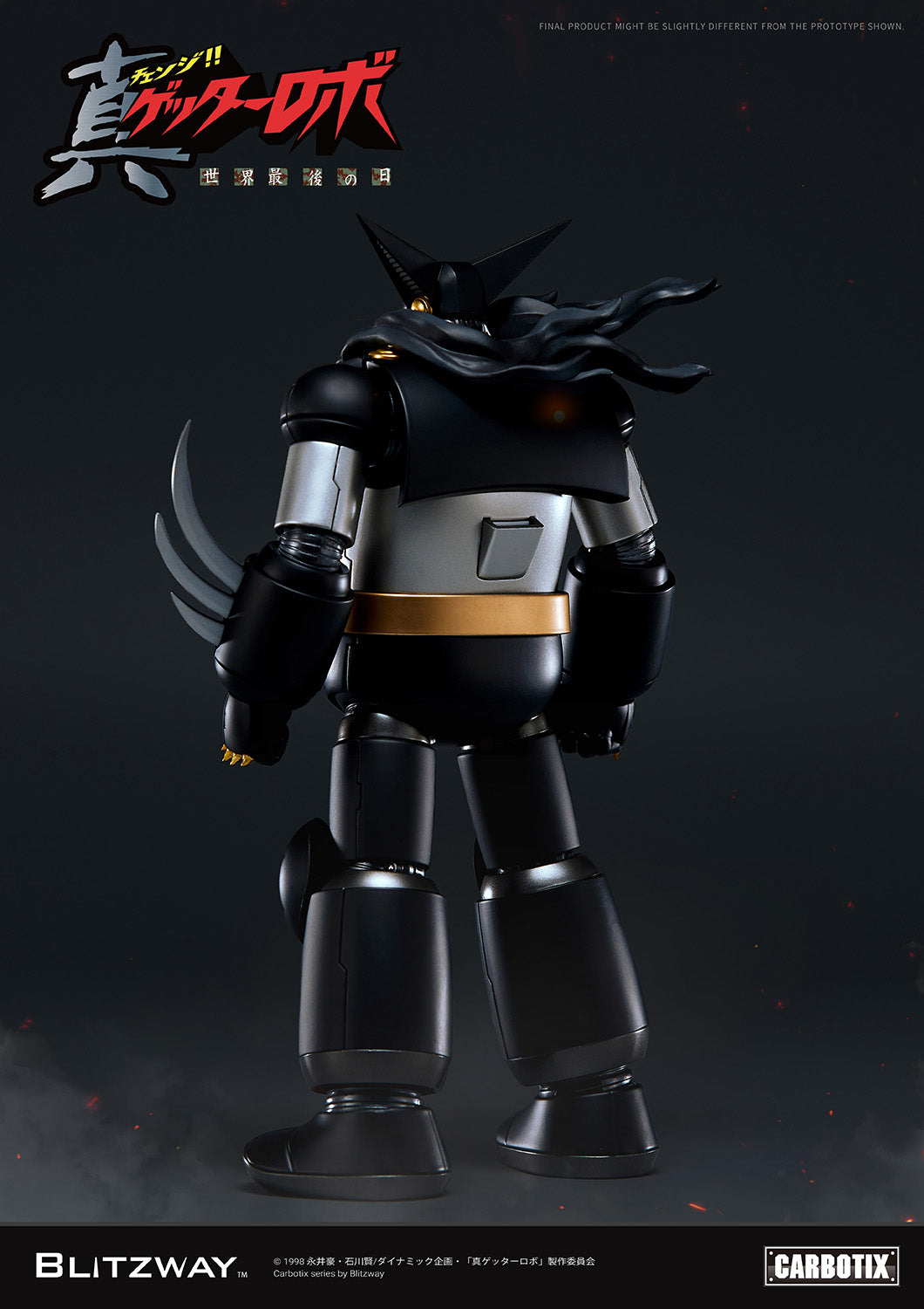 PRE-ORDER Blitzway - Carbotix - Getter Robo Armageddon - Black Getter