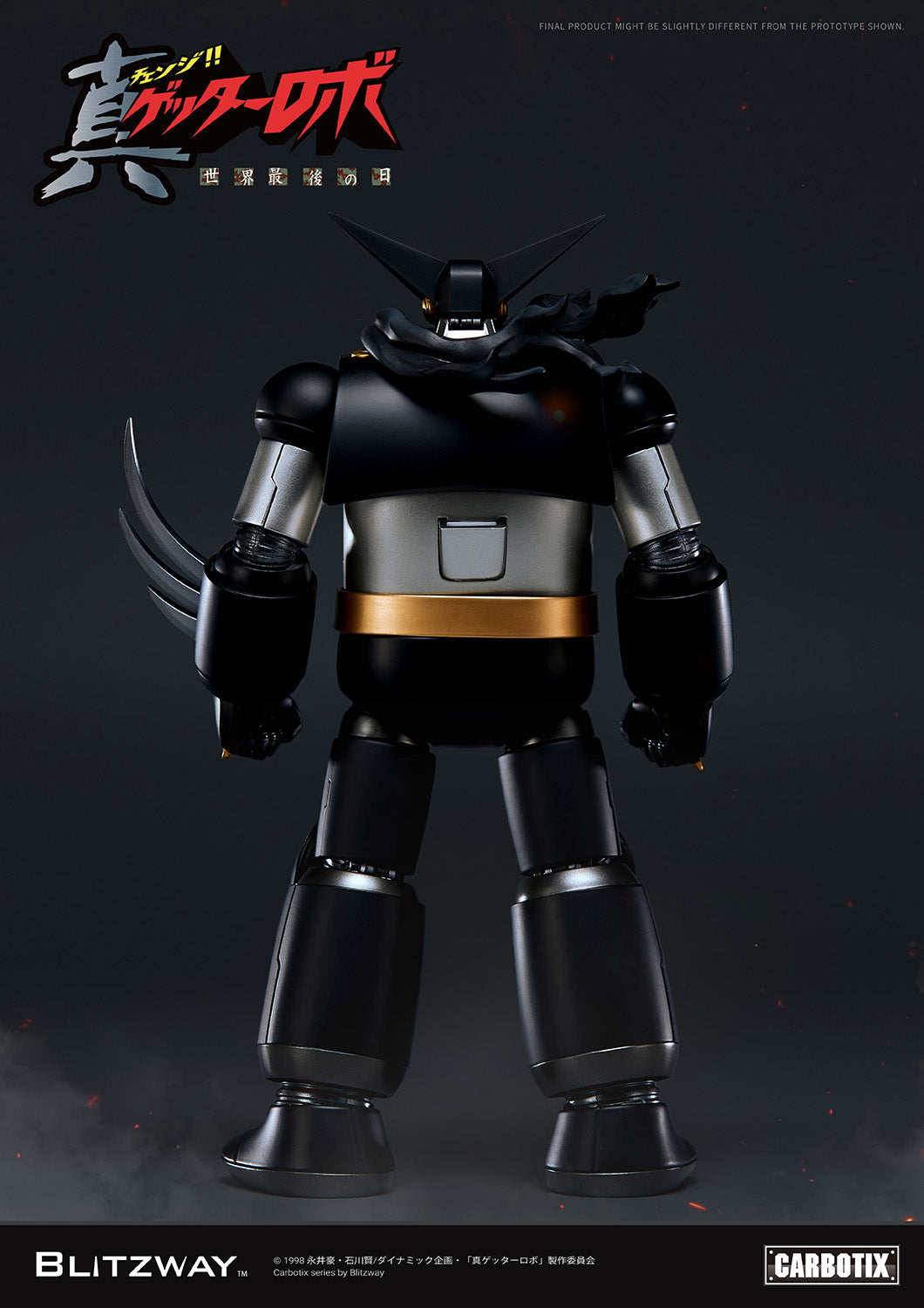PRE-ORDER Blitzway - Carbotix - Getter Robo Armageddon - Black Getter