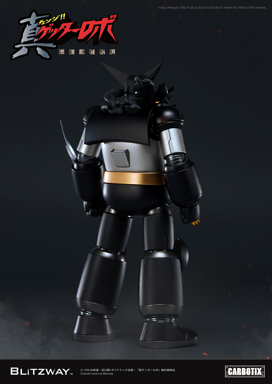 PRE-ORDER Blitzway - Carbotix - Getter Robo Armageddon - Black Getter