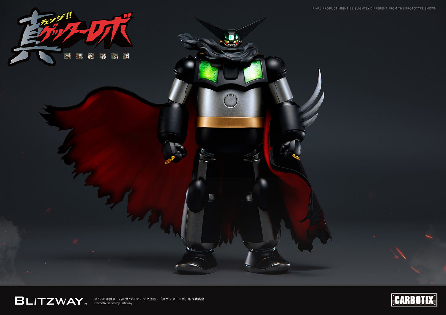 PRE-ORDER Blitzway - Carbotix - Getter Robo Armageddon - Black Getter