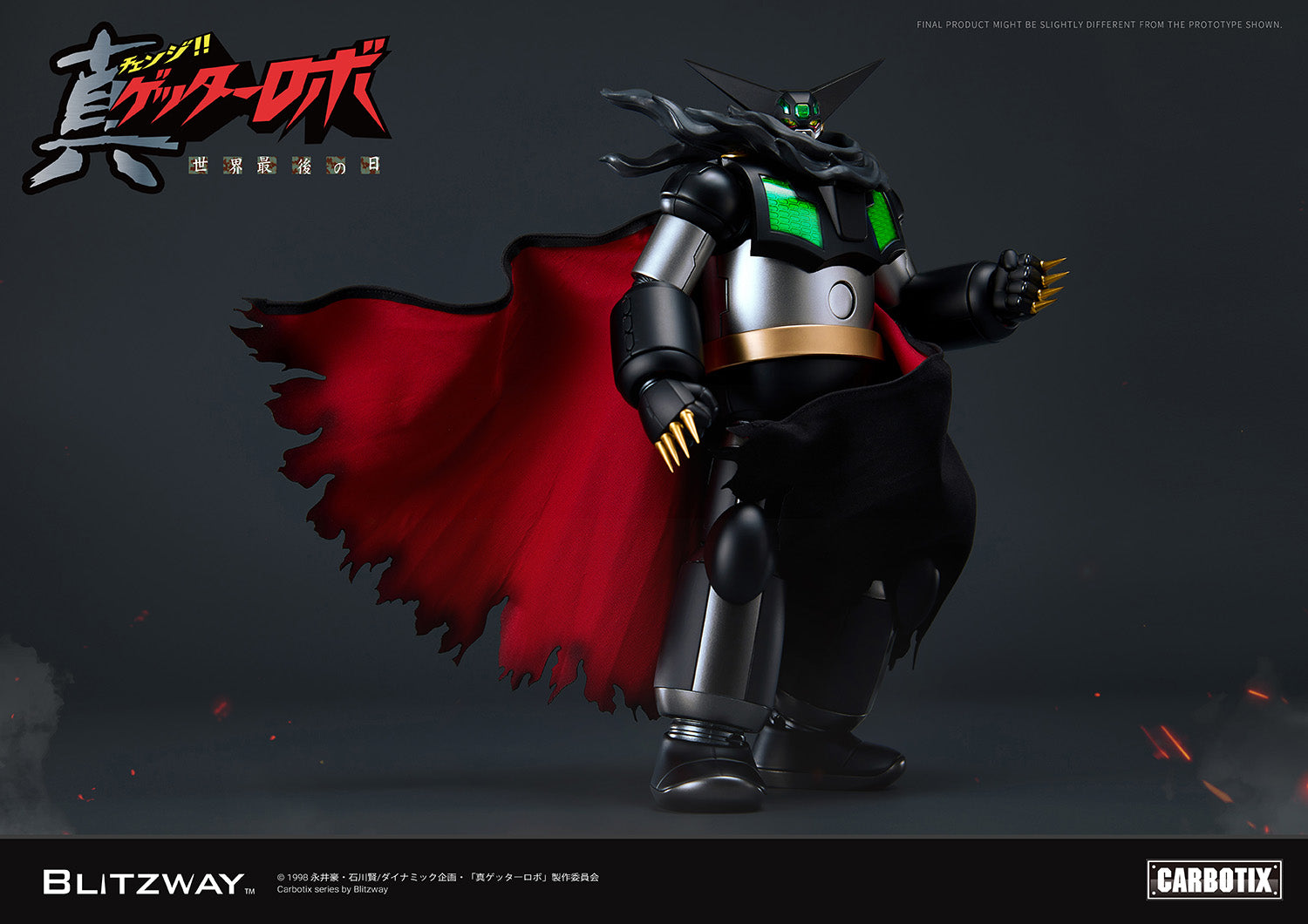PRE-ORDER Blitzway - Carbotix - Getter Robo Armageddon - Black Getter