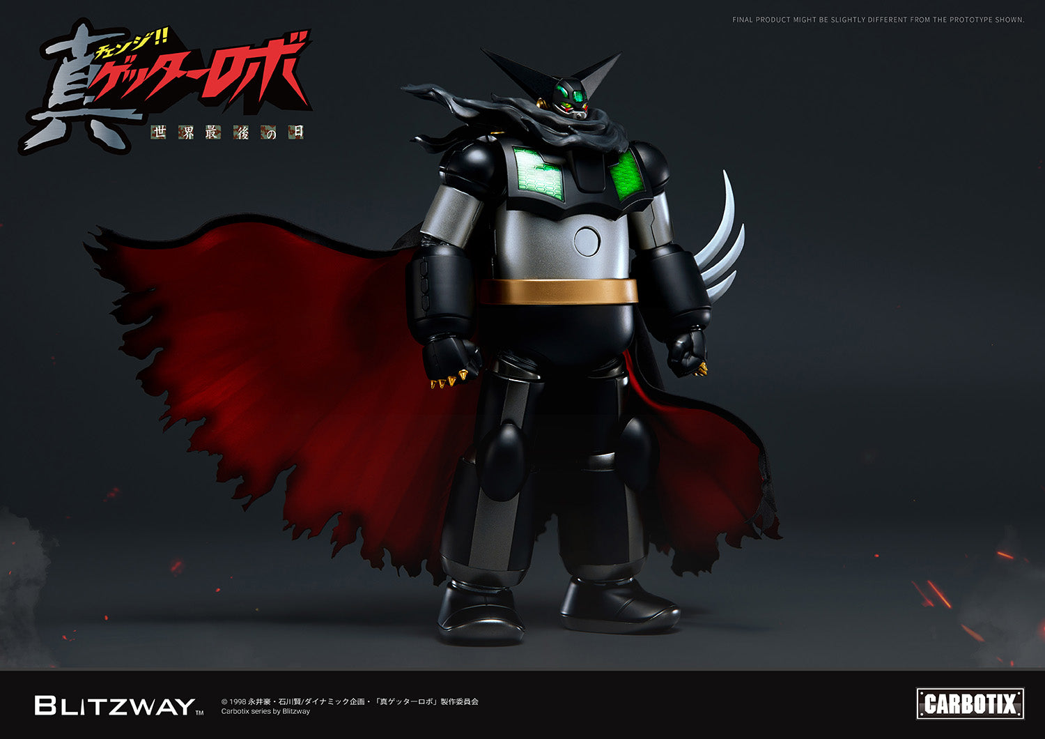 PRE-ORDER Blitzway - Carbotix - Getter Robo Armageddon - Black Getter