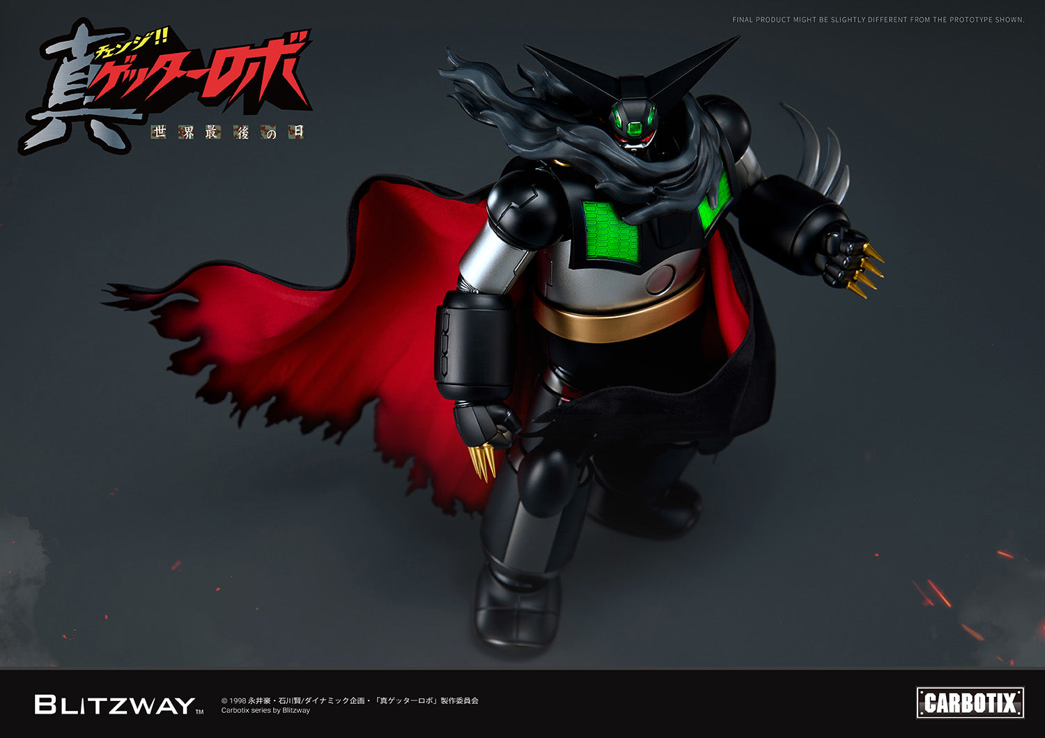 PRE-ORDER Blitzway - Carbotix - Getter Robo Armageddon - Black Getter