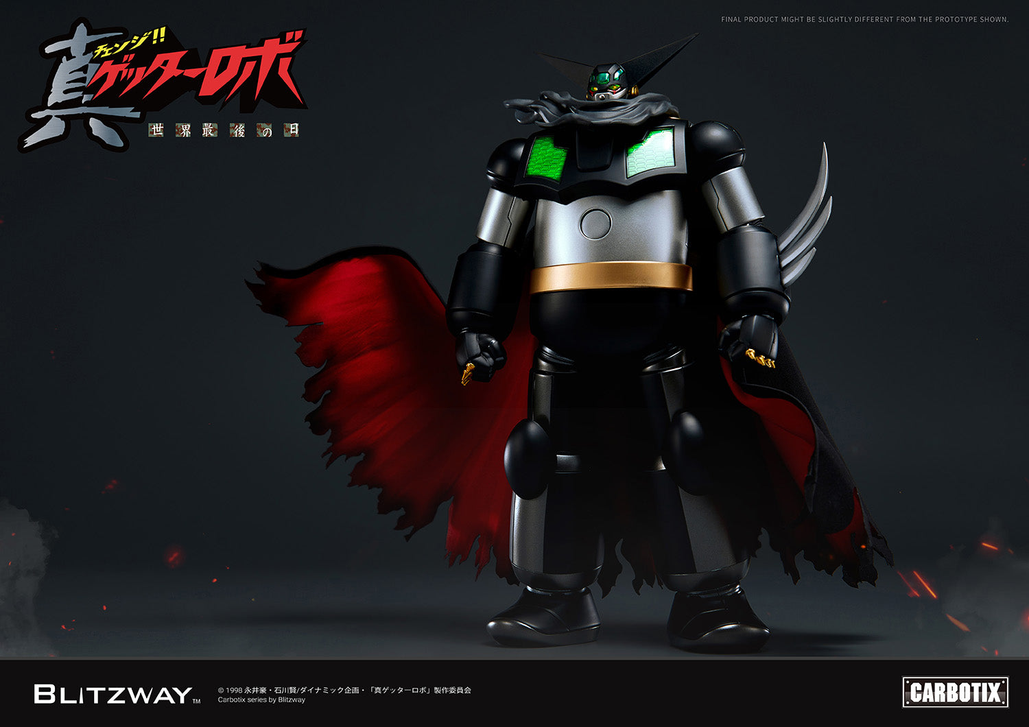PRE-ORDER Blitzway - Carbotix - Getter Robo Armageddon - Black Getter
