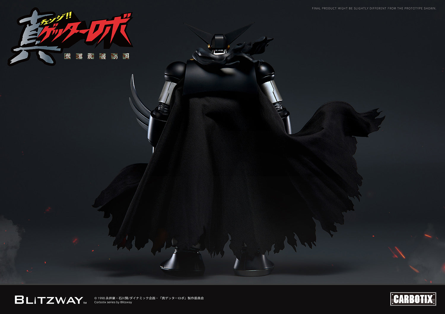 PRE-ORDER Blitzway - Carbotix - Getter Robo Armageddon - Black Getter