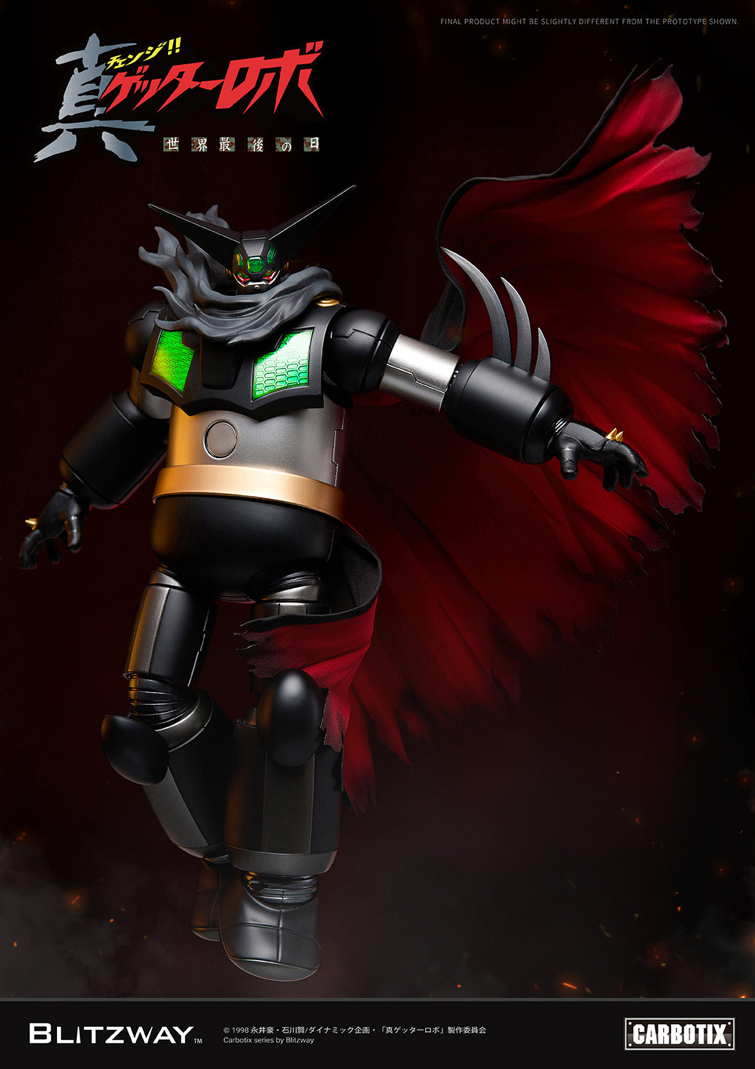 PRE-ORDER Blitzway - Carbotix - Getter Robo Armageddon - Black Getter
