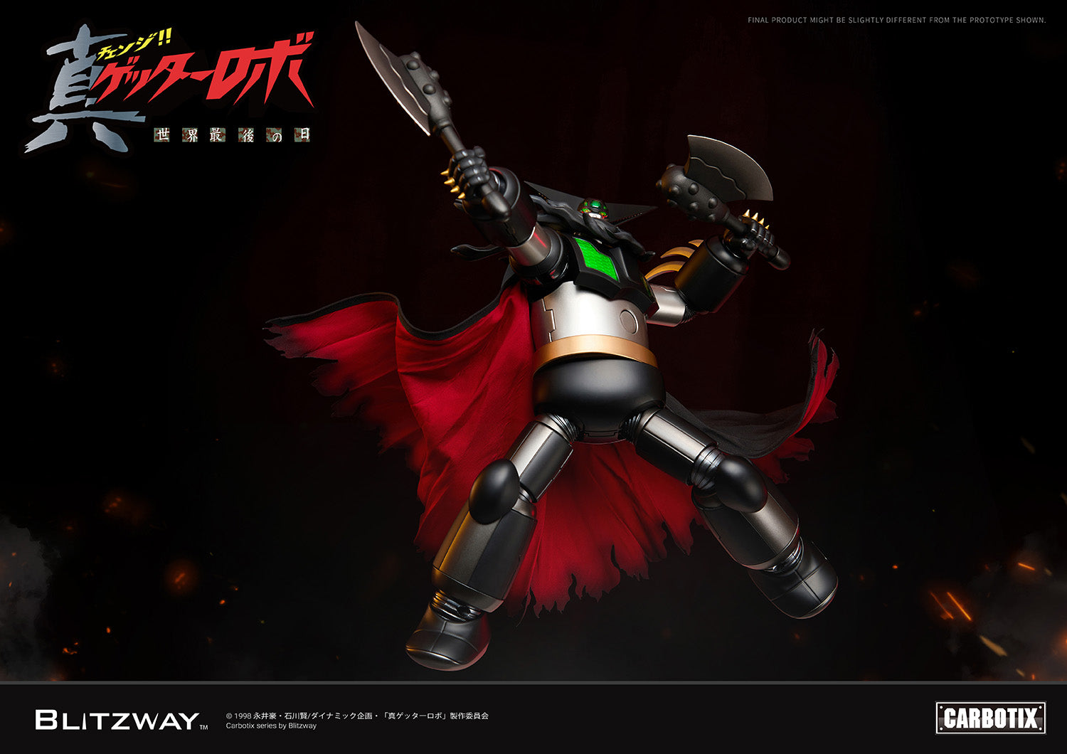 PRE-ORDER Blitzway - Carbotix - Getter Robo Armageddon - Black Getter