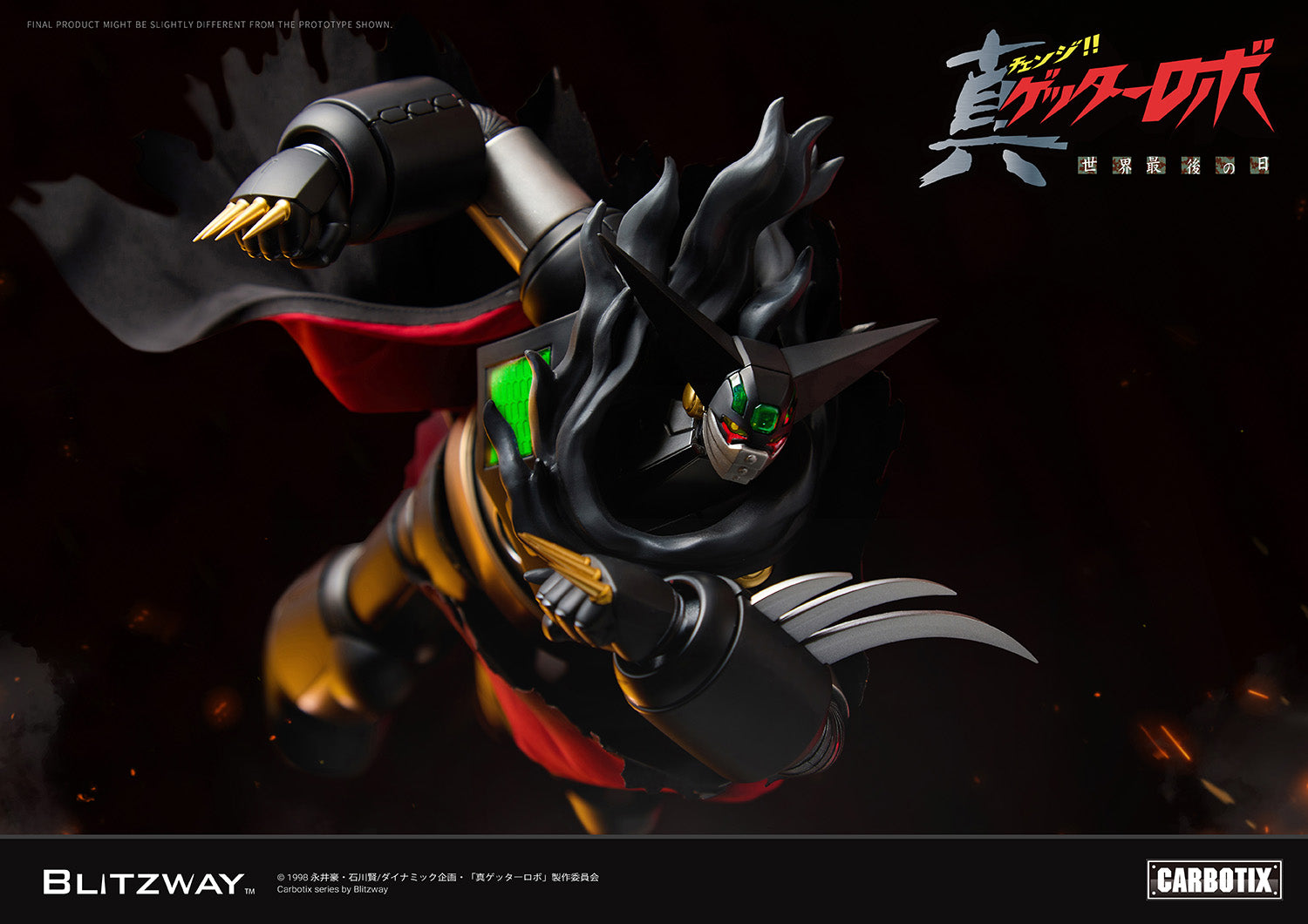 PRE-ORDER Blitzway - Carbotix - Getter Robo Armageddon - Black Getter
