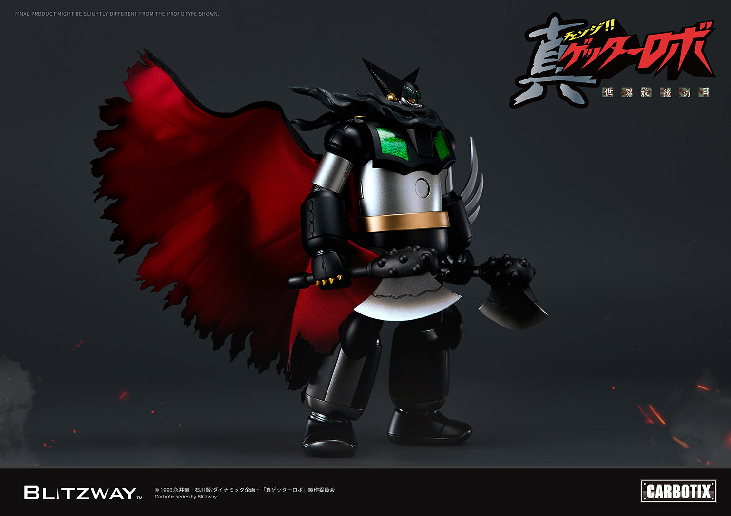 PRE-ORDER Blitzway - Carbotix - Getter Robo Armageddon - Black Getter