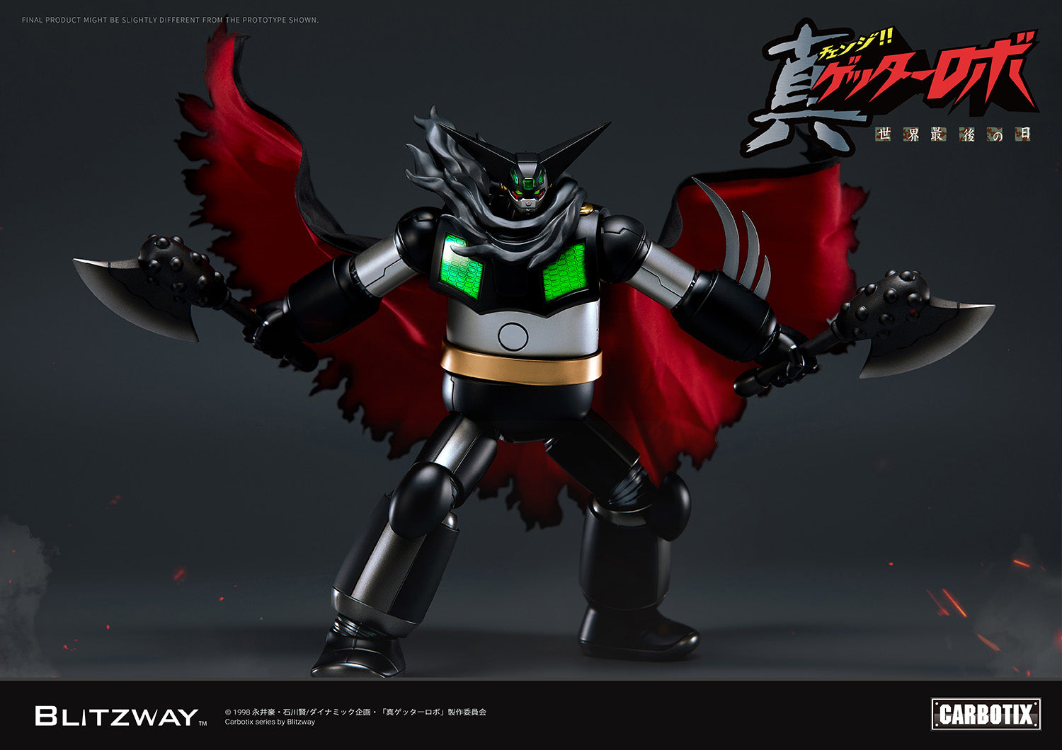 PRE-ORDER Blitzway - Carbotix - Getter Robo Armageddon - Black Getter
