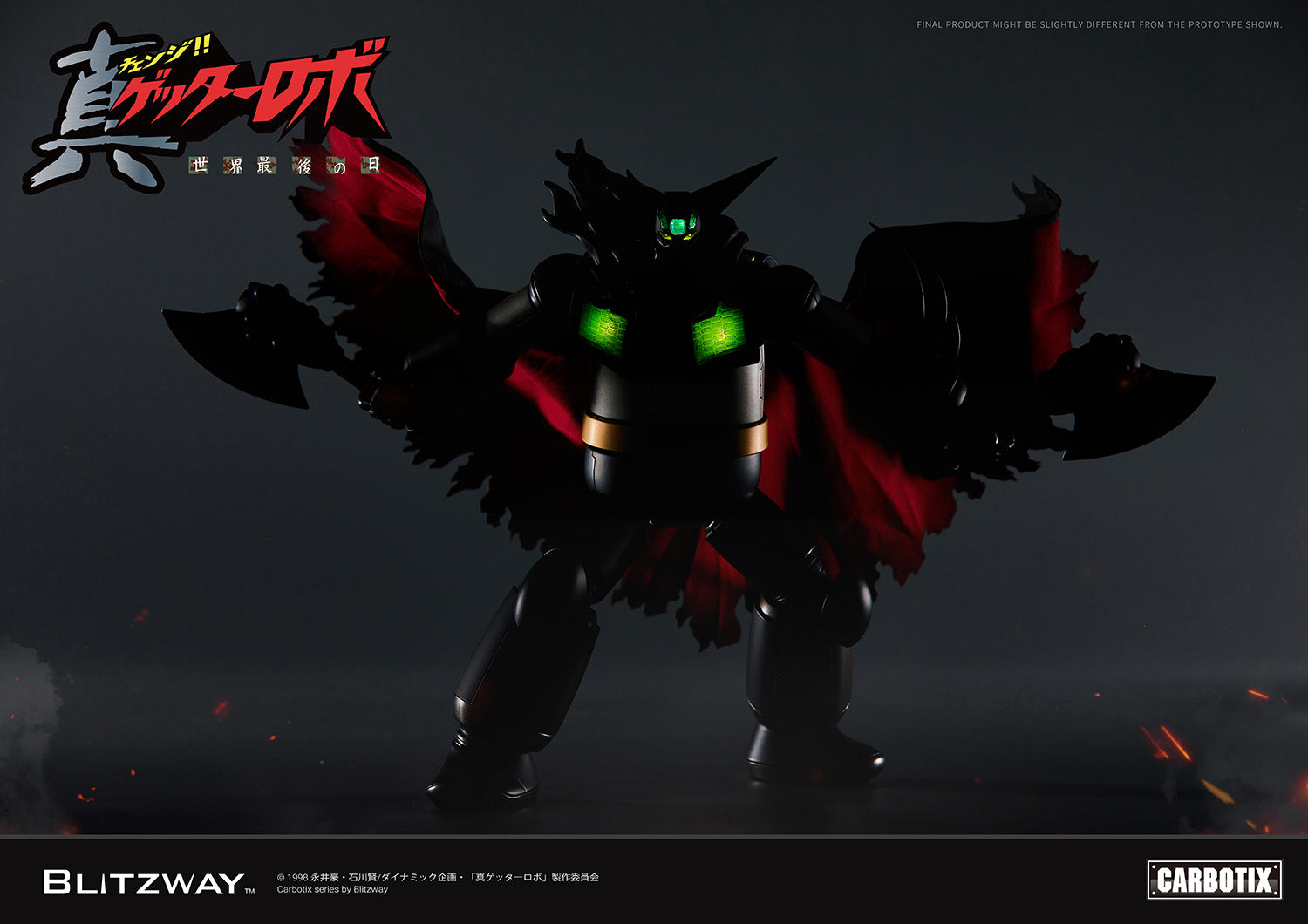 PRE-ORDER Blitzway - Carbotix - Getter Robo Armageddon - Black Getter
