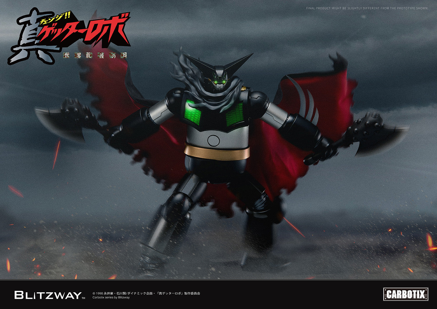PRE-ORDER Blitzway - Carbotix - Getter Robo Armageddon - Black Getter