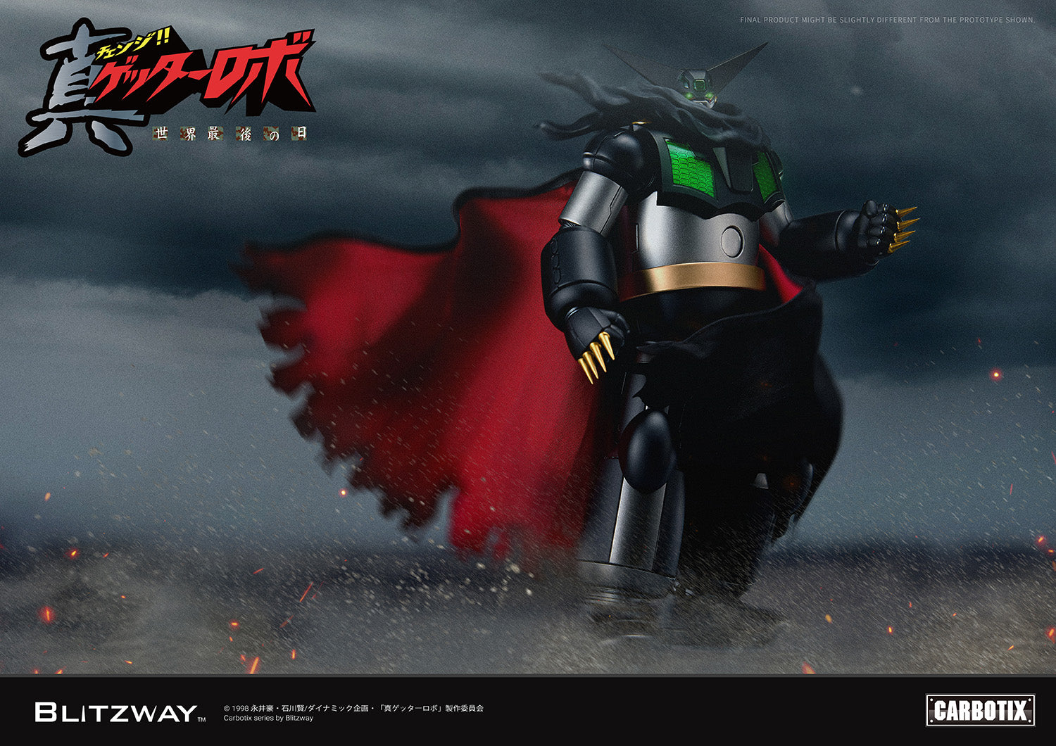 PRE-ORDER Blitzway - Carbotix - Getter Robo Armageddon - Black Getter