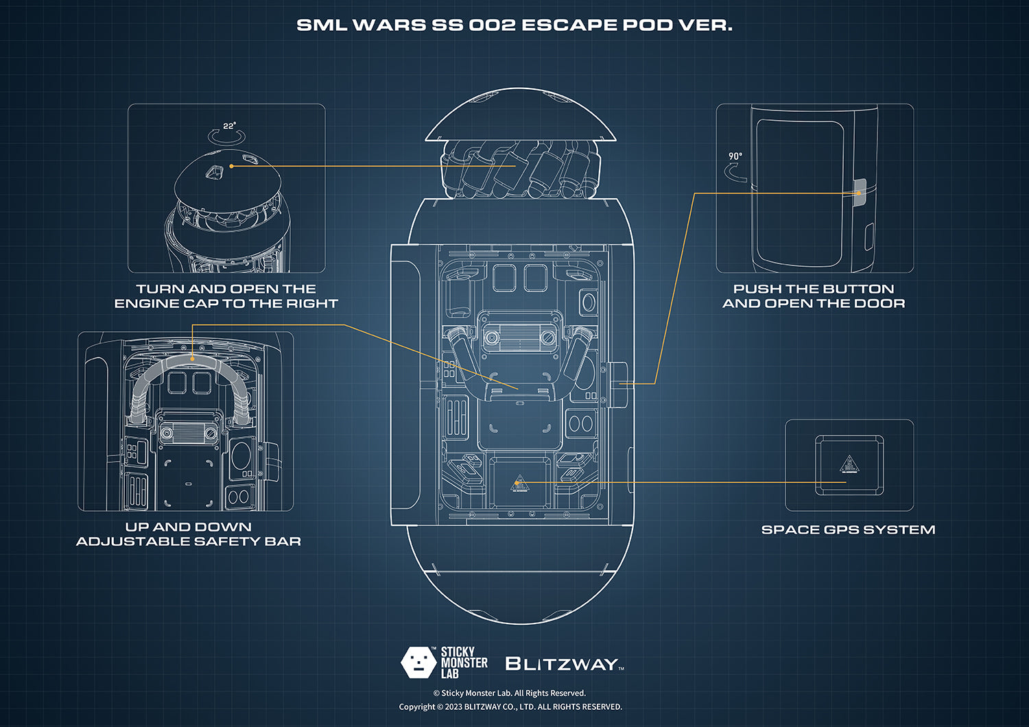 PRE-ORDER Blitzway - SML Wars - SS 02 Escape Pod