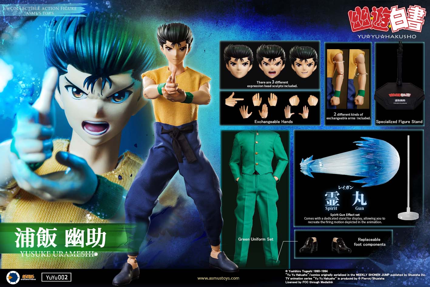 PRE-ORDER Asmus Toys - Yu Yu Hakusho - Yusuke Urameshi 1/6