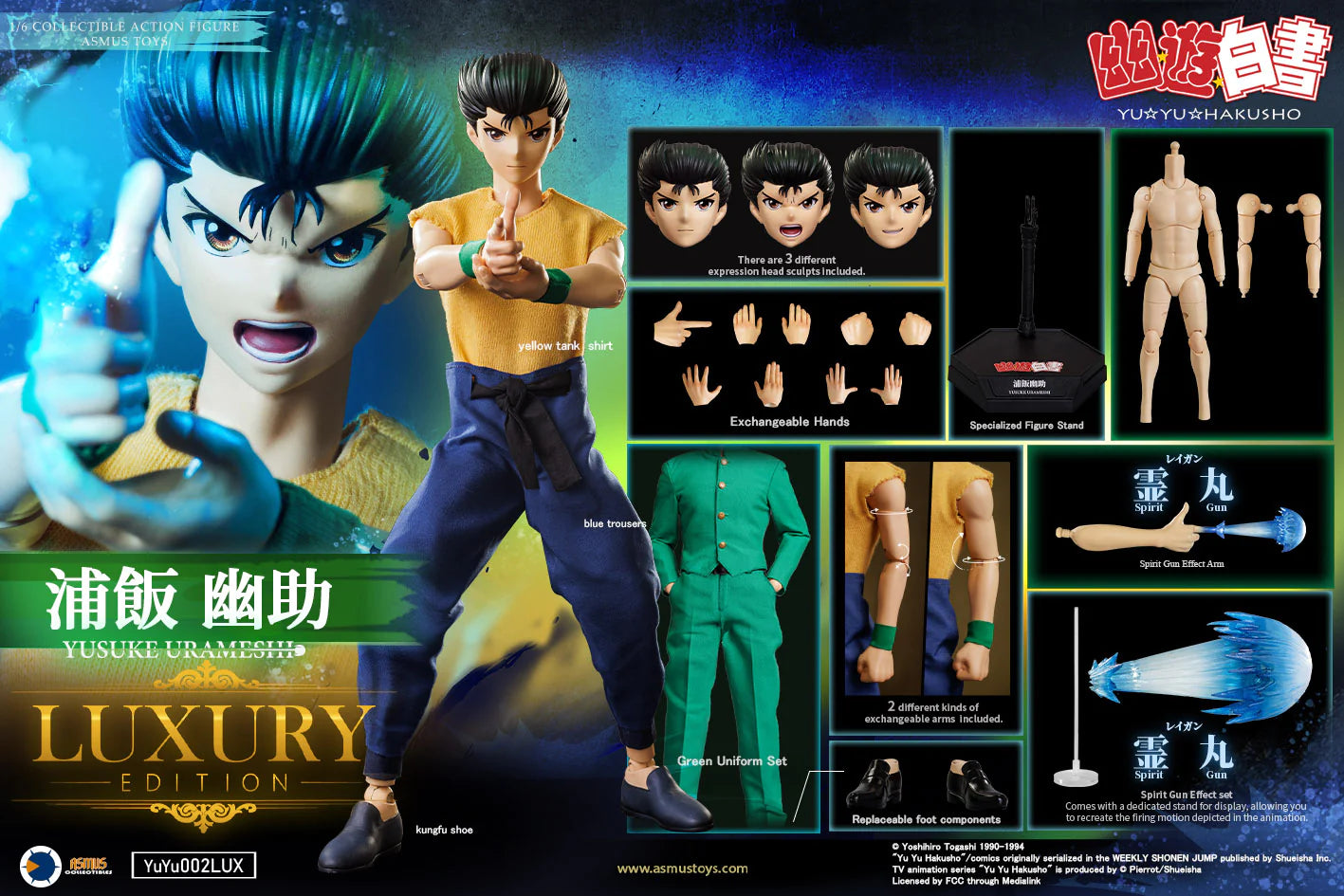 PRE-ORDER Asmus Toys - Yu Yu Hakusho - Yusuke Urameshi: Luxury Edition 1/6