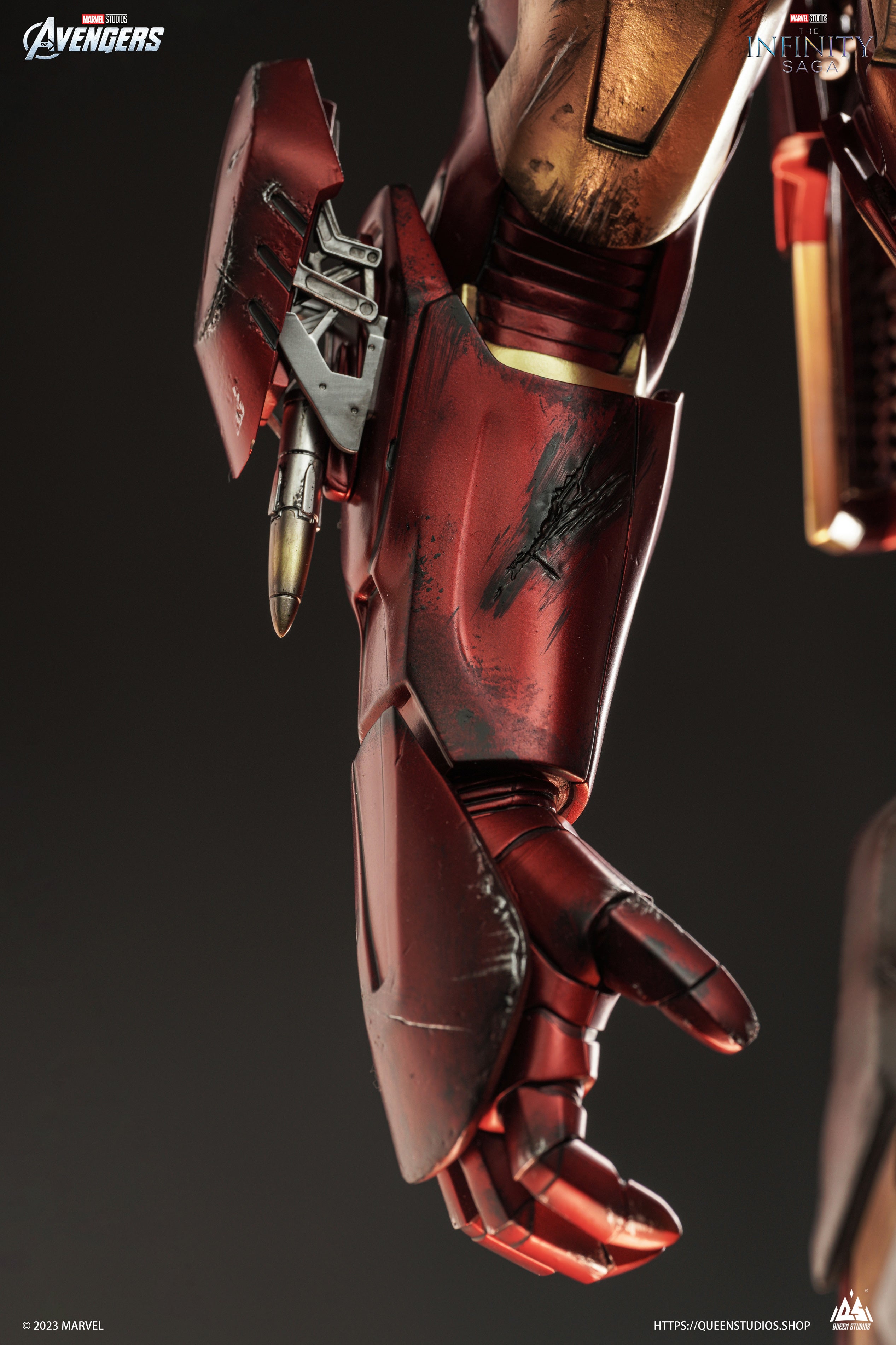 PRE-ORDER Queen Studios - The Avengers - Iron Man Mark 7: Battle Damaged 1/3
