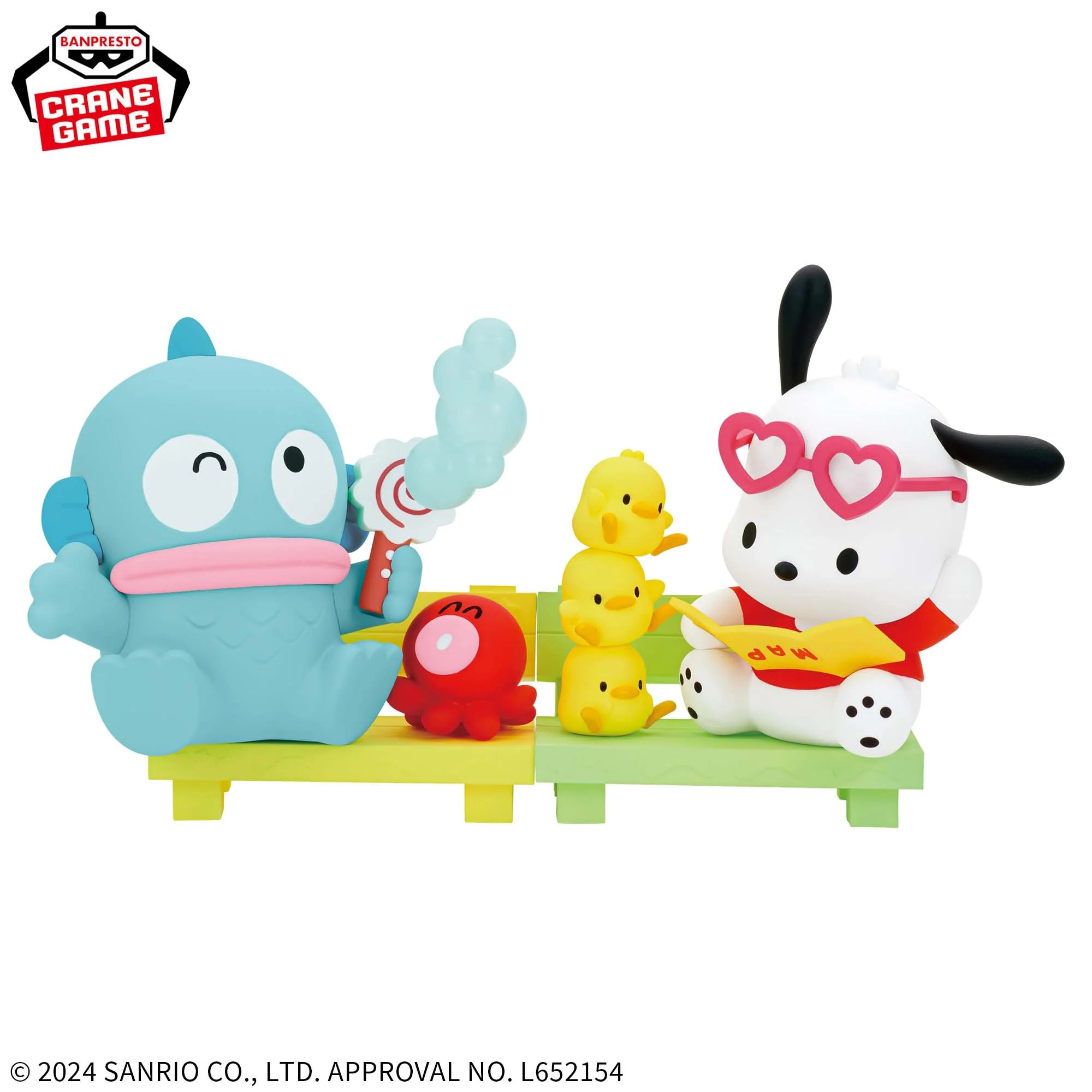 Banpresto BP89328P Action Figure Hangyodon Sanrio | Serie Sofvimates 11 Cm | PVC Da Collezione Con Base