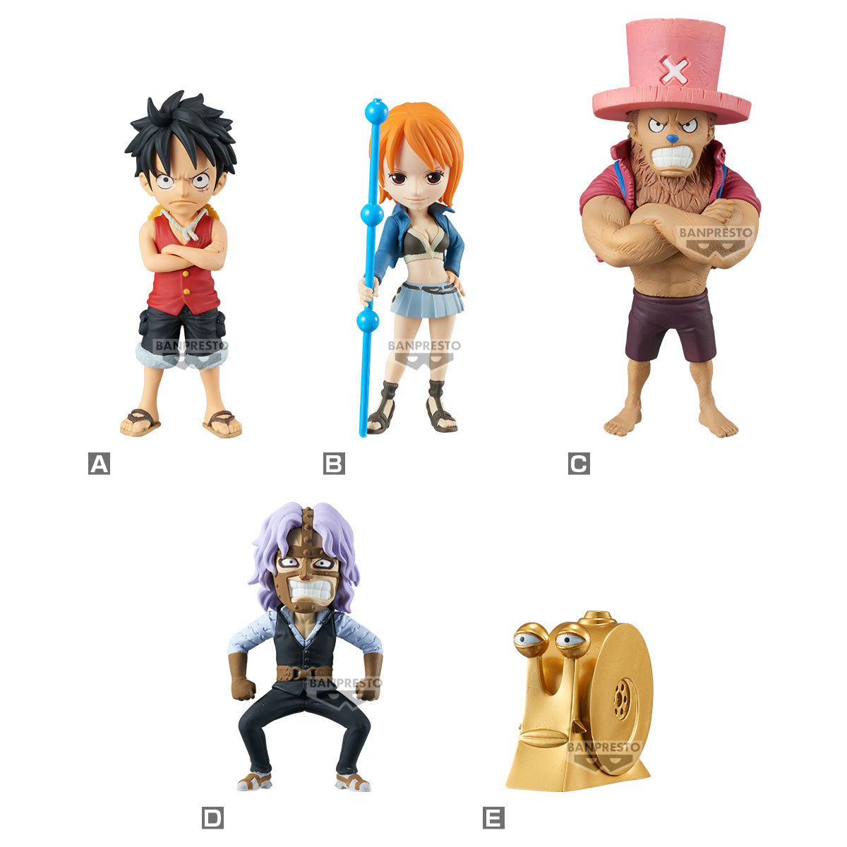 PRE-ORDER Banpresto - One Piece World Collectable Figure - Enies Lobby [Set of 5]
