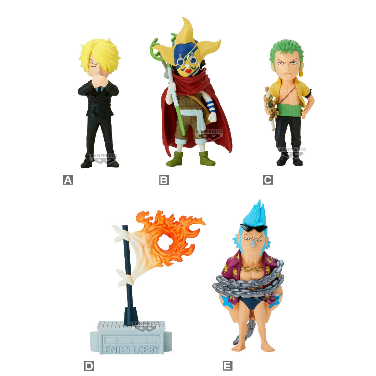 PRE-ORDER Banpresto - One Piece World Collectable Figure Enies Lobby2 [Set of 5]