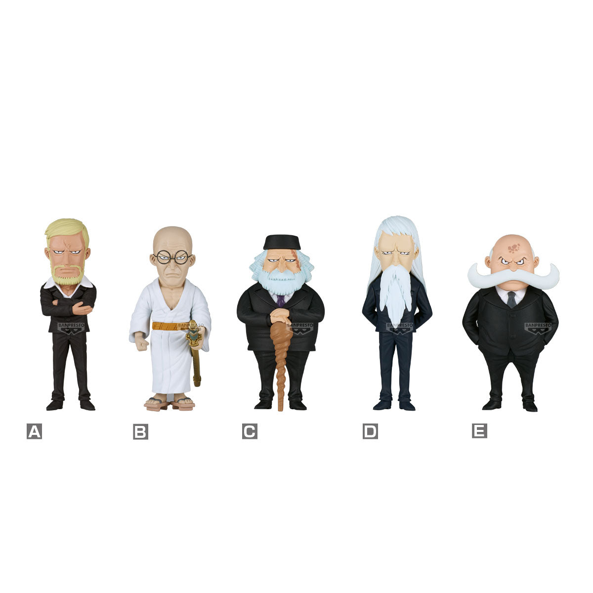 PRE-ORDER Banpresto - One Piece World Collectable Figure - Five Elders: TBA [Set of 5]