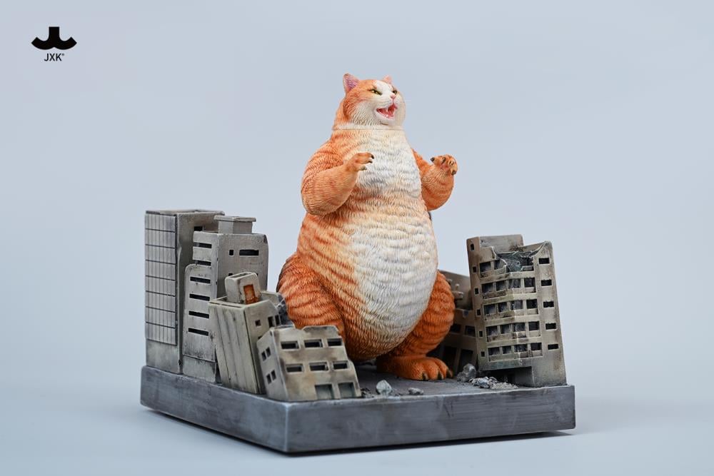 PRE-ORDER JXK Studio - Kitty Kaiju - Meowzilla: Destroyed City Diorama