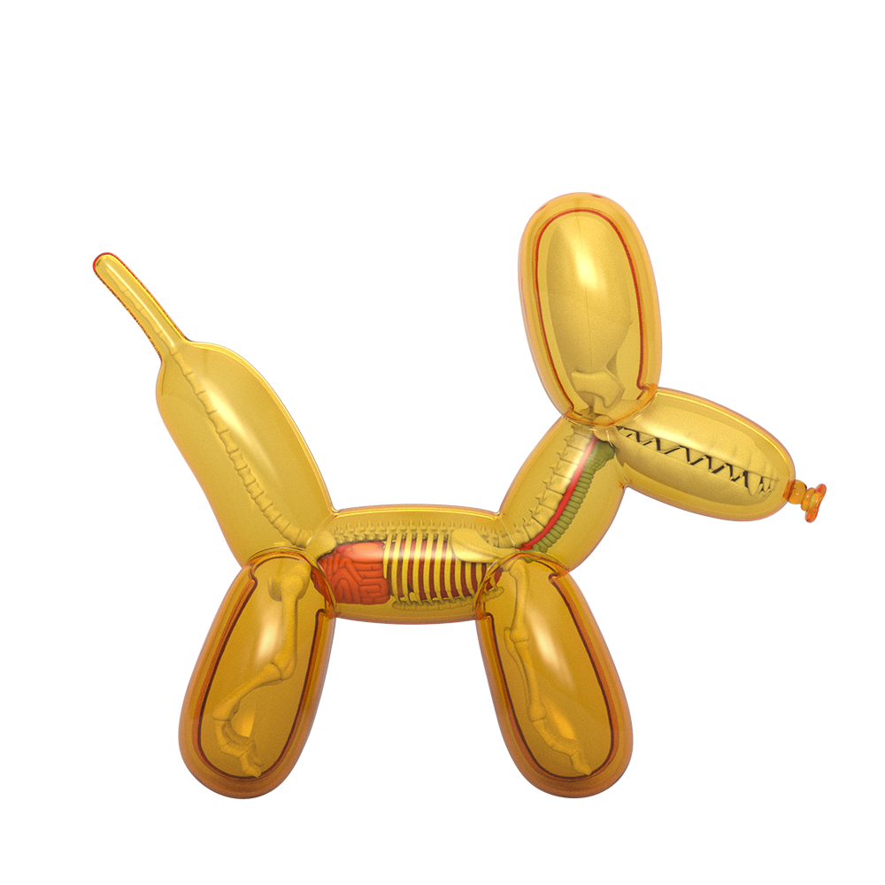 PRE-ORDER Mighty Jaxx - Funny Anatomy Balloon Dog (Honey Edition)
