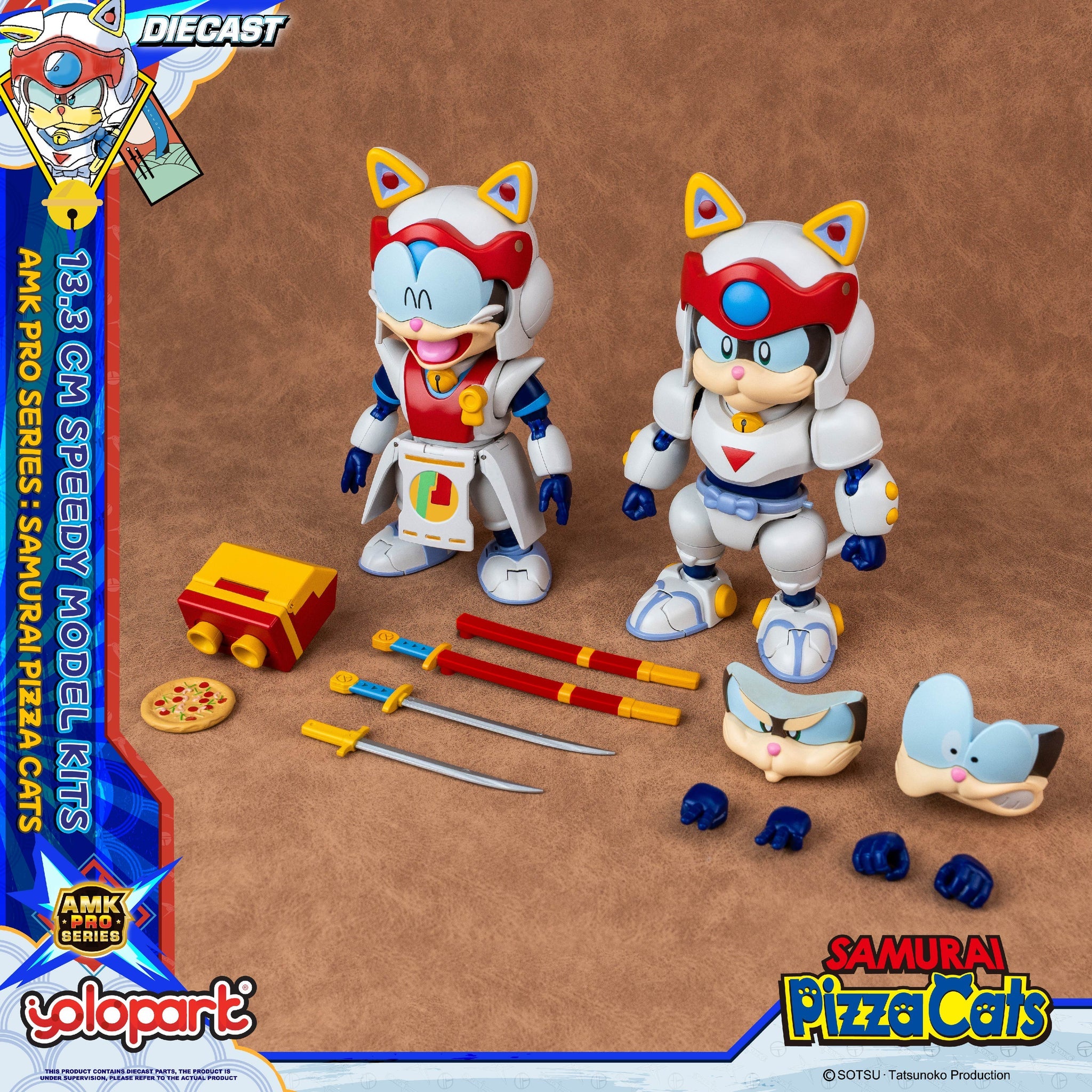 PRE-ORDER Yolopark - AMK Pro Series - Samurai Pizza Cats - Speedy