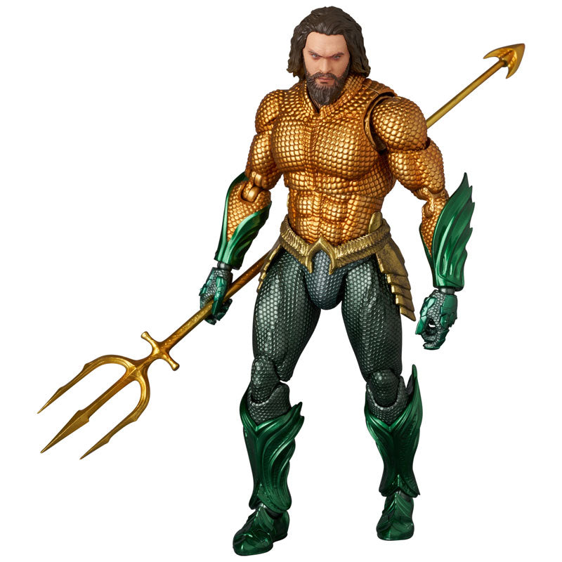 PRE-ORDER Medicom Toy - MAFEX No.267 - AQUAMAN AND THE LOST KINGDOM - AQUAMAN (GOLD & GREEN SUIT)