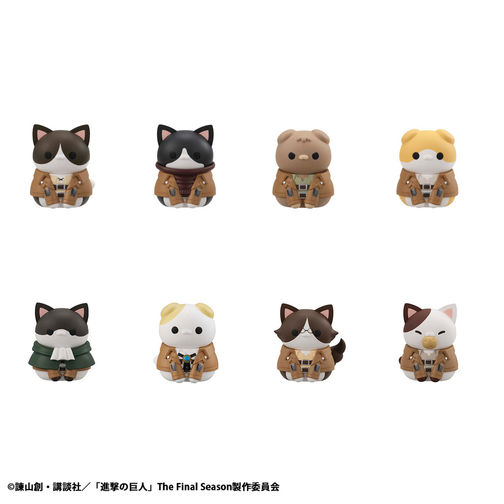 PRE-ORDER MegaHouse - MEGA CAT PROJECT - Attack on Titan - Shingeki no Nyanko Survey Corps Assemble Meow! [December 2026] [Box of 8]