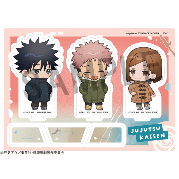 PRE-ORDER MegaHouse - Acrylic Stand Buddy Colle - Jujutsu Kaisen: 5th Anniversary - C: Megumi Fushiguro & Yuji Itadori & Nobara Kugisaki