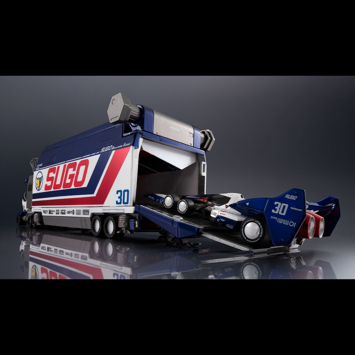 PRE-ORDER MegaHouse - Cyber Formula Collection: Heritage Edition DX - Future GPX Cyber Formula - Sugo Regard 10V5000 & Super Asurada 01: Circuit Mode