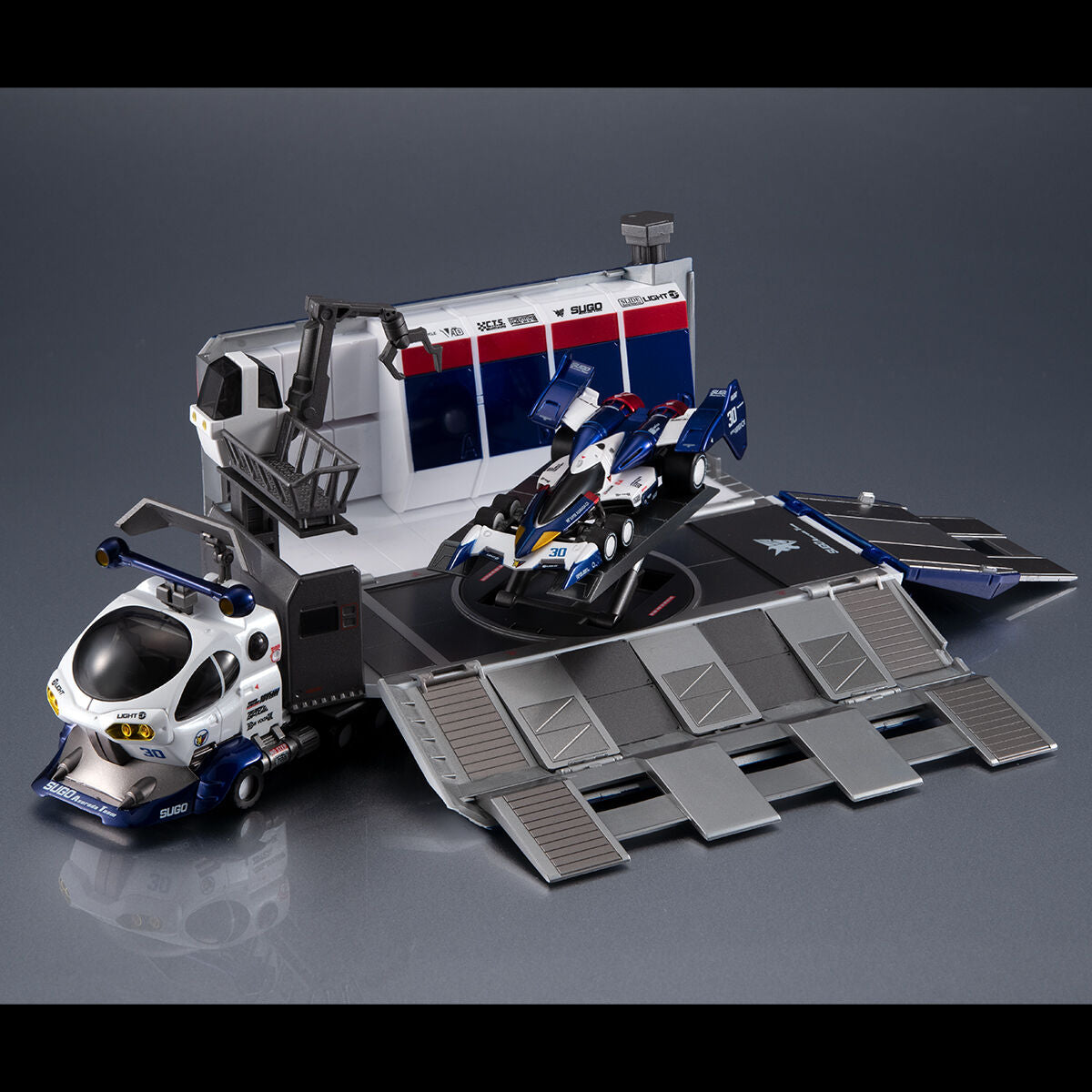 PRE-ORDER MegaHouse - Cyber Formula Collection: Heritage Edition DX - Future GPX Cyber Formula - Sugo Regard 10V5000 & Super Asurada 01: Circuit Mode