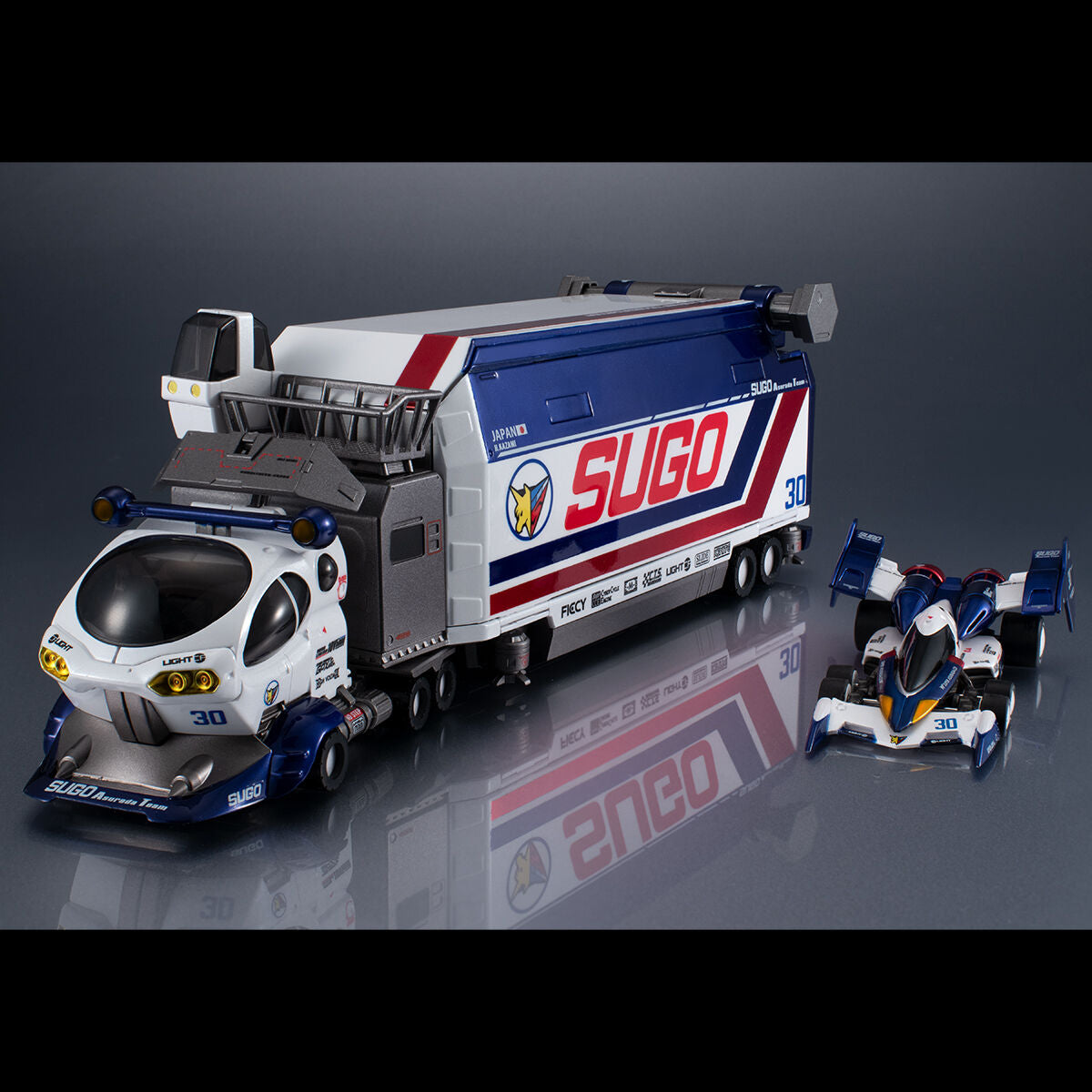 PRE-ORDER MegaHouse - Cyber Formula Collection: Heritage Edition DX - Future GPX Cyber Formula - Sugo Regard 10V5000 & Super Asurada 01: Circuit Mode