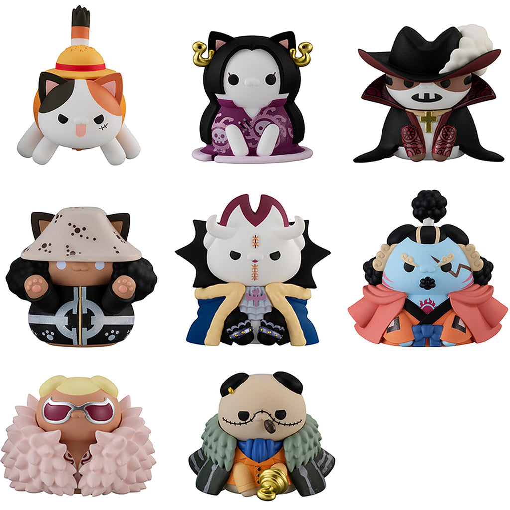 PRE-ORDER MegaHouse - MEGA CAT PROJECT - ONE PIECE - Nyan Piece Nyan! Luffy and The Seven Warlords of the Sea [November 2026] [Box of 8]