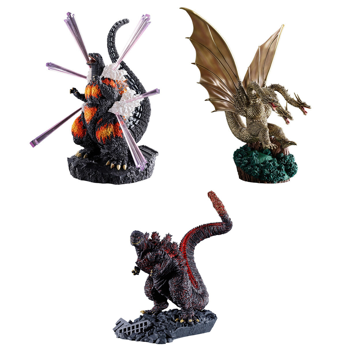 PRE-ORDER MegaHouse - Petitrama EX - Godzilla 01 [Box of 3]