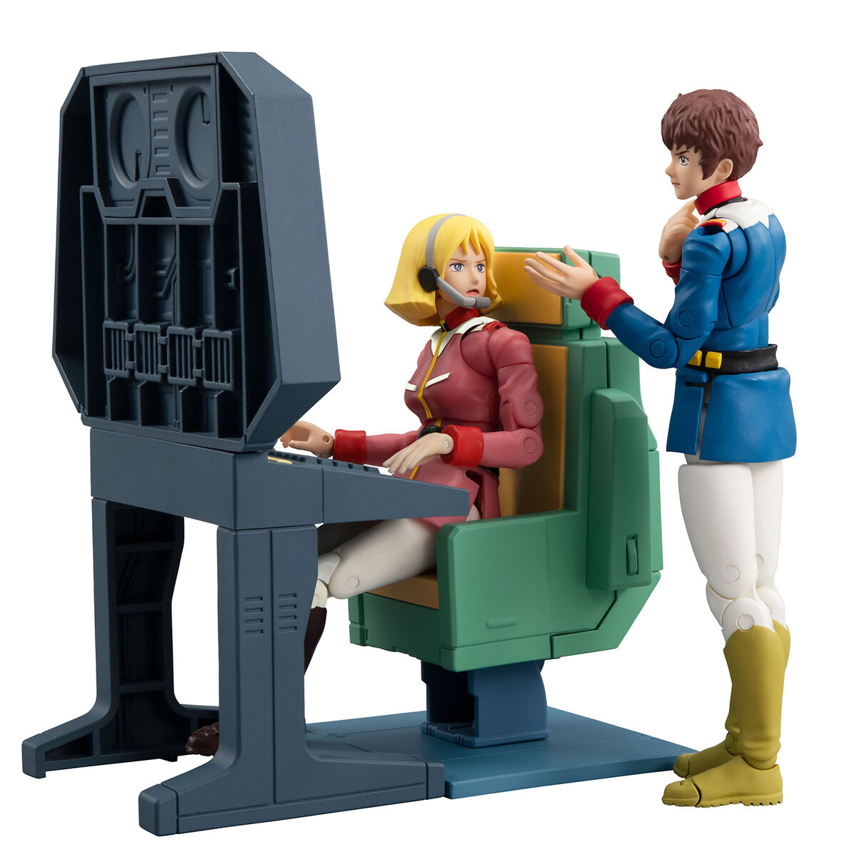 PRE-ORDER MegaHouse - G.M.G. COLLECTION EX - Mobile Suit Gundam - White Base Bridge Communications Officer Desk Set [EXCLUSIVE]
