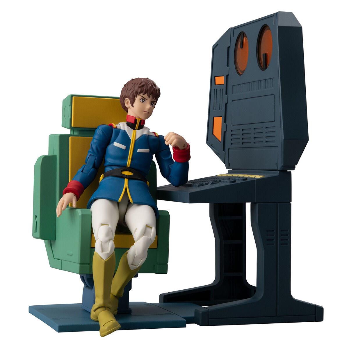 PRE-ORDER MegaHouse - G.M.G. COLLECTION EX - Mobile Suit Gundam - White Base Bridge Communications Officer Desk Set [EXCLUSIVE]