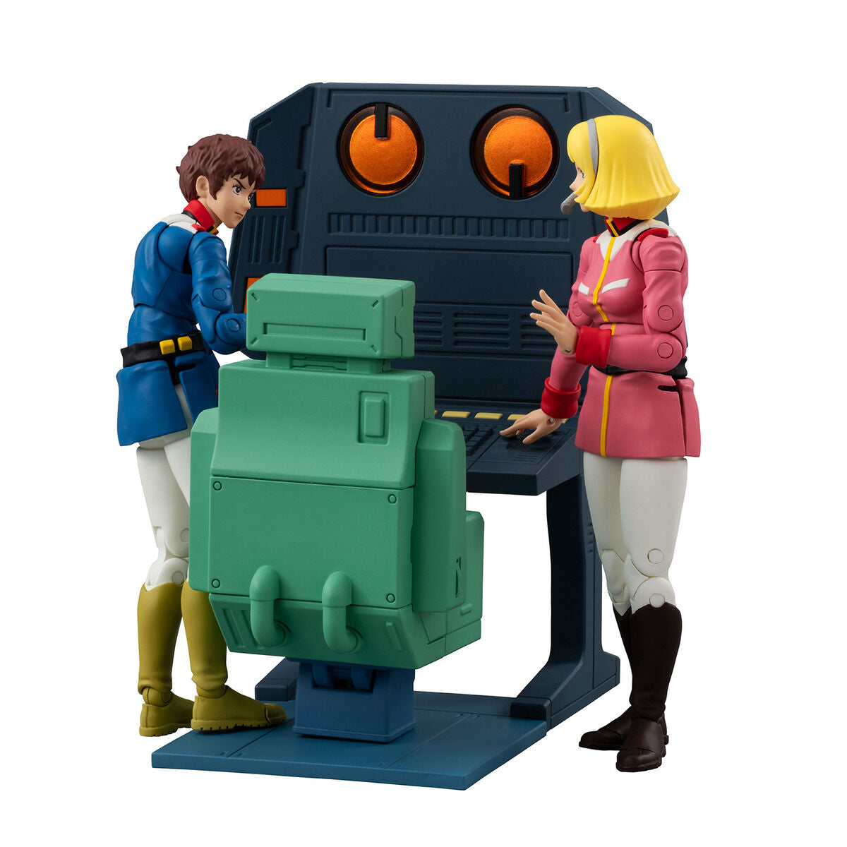 PRE-ORDER MegaHouse - G.M.G. COLLECTION EX - Mobile Suit Gundam - White Base Bridge Communications Officer Desk Set [EXCLUSIVE]
