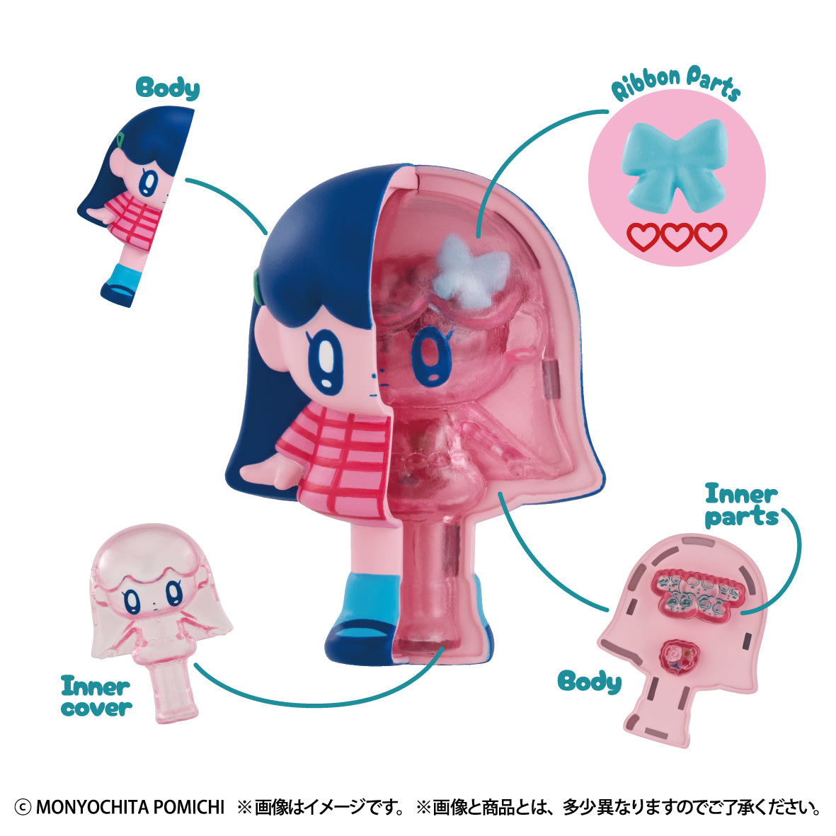 PRE-ORDER MegaHouse - INSIDE FANTASY - Monyochita Pomichi - MONYOGIRL [Box of 4]