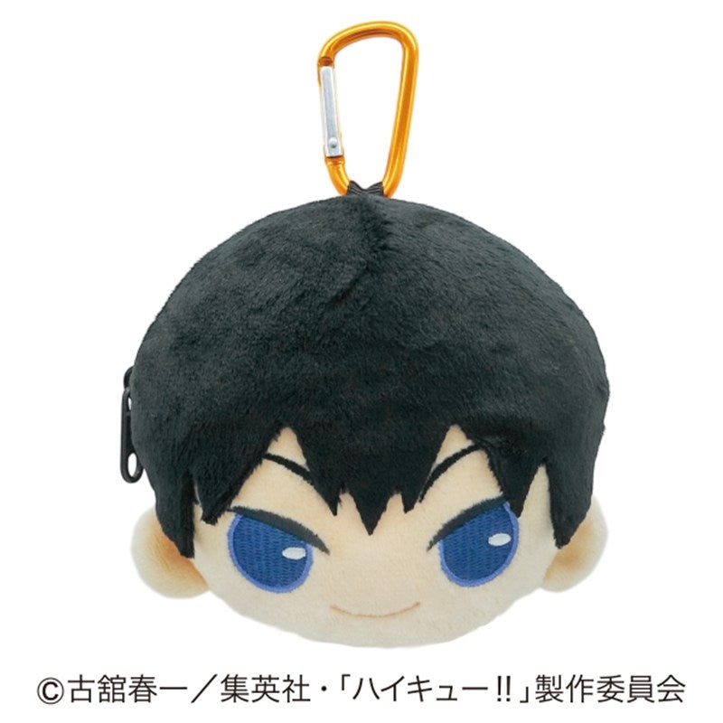 SPECIAL ORDER Hasepro - Fuwatto Face Pouch with Carabiner - Haikyuu!! - 2. Tobio Kageyama [JP]
