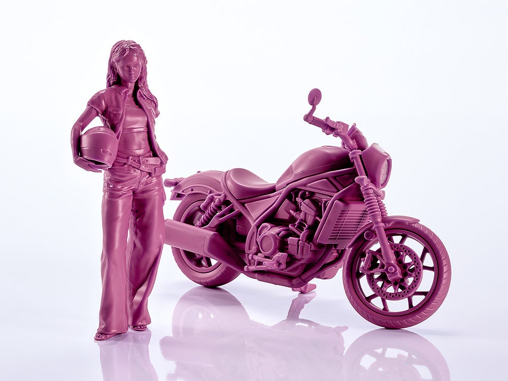 SPECIAL ORDER Max Factory - PLAMAX MF-101 - Rider's portrait Honda Rebel 1100 - Wine Red 1/20 [JP]