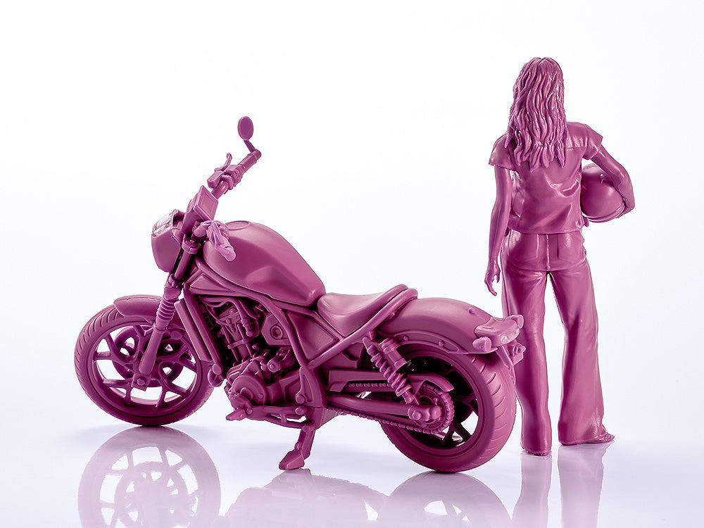 SPECIAL ORDER Max Factory - PLAMAX MF-101 - Rider's portrait Honda Rebel 1100 - Wine Red 1/20 [JP]