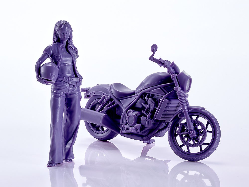 SPECIAL ORDER Max Factory - PLAMAX MF-101 - Rider's portrait Honda Rebel 1100 - Navy 1/20 [JP]