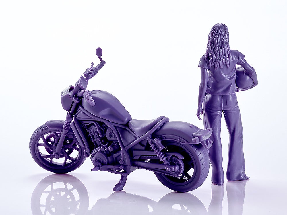 SPECIAL ORDER Max Factory - PLAMAX MF-101 - Rider's portrait Honda Rebel 1100 - Navy 1/20 [JP]