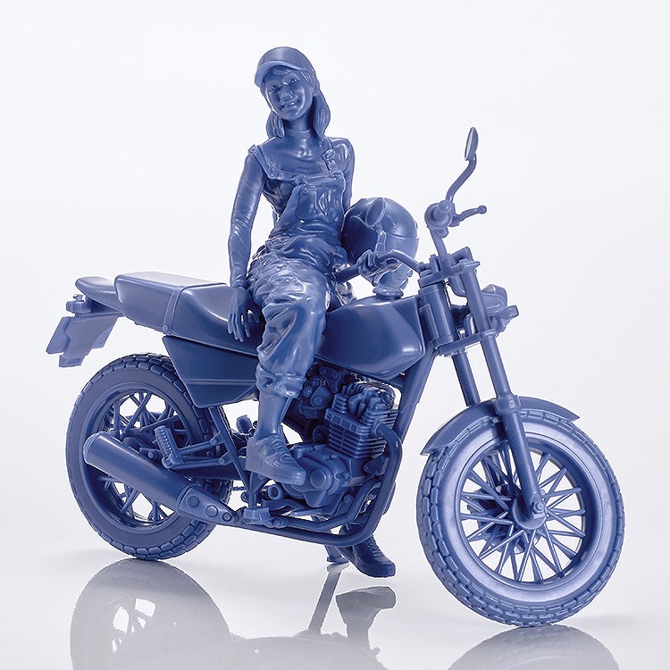 SPECIAL ORDER Max Factory - PLAMAX MF-103 - Rider's portrait Honda FTR 223 - Blue 1/20 [JP]