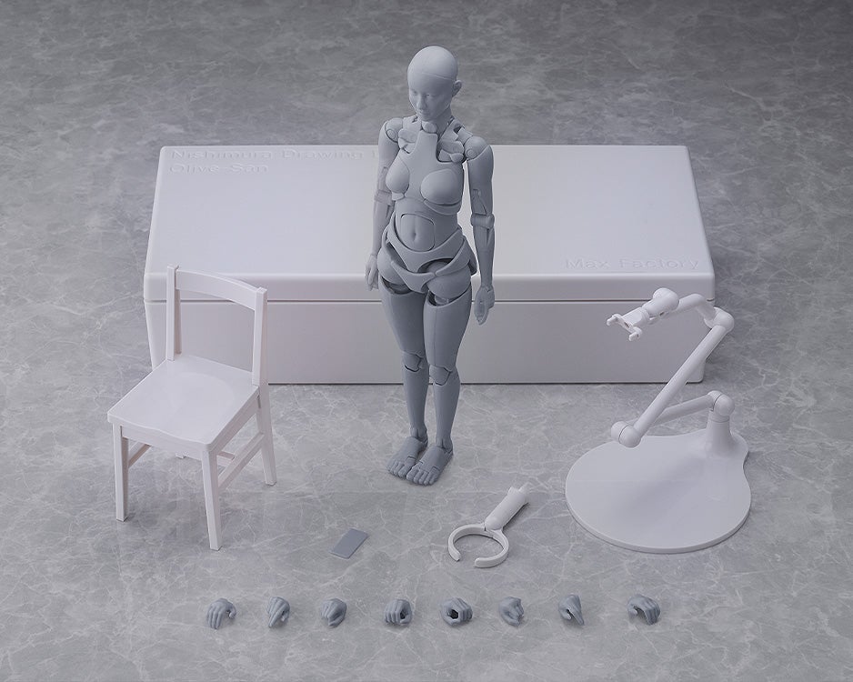PRE-ORDER Max Factory - Nishimura Style Drawing Doll - Olive Gray