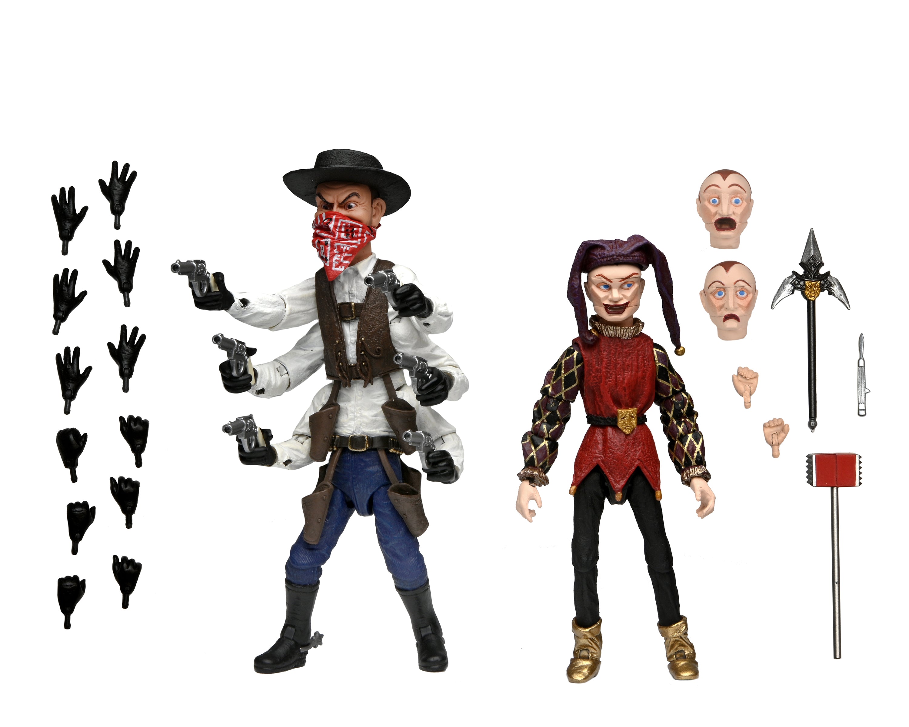 PRE-ORDER NECA - 7-inch Action Figure - Puppet Master- Ultimate Six-Shooter & Jester 2-Pack