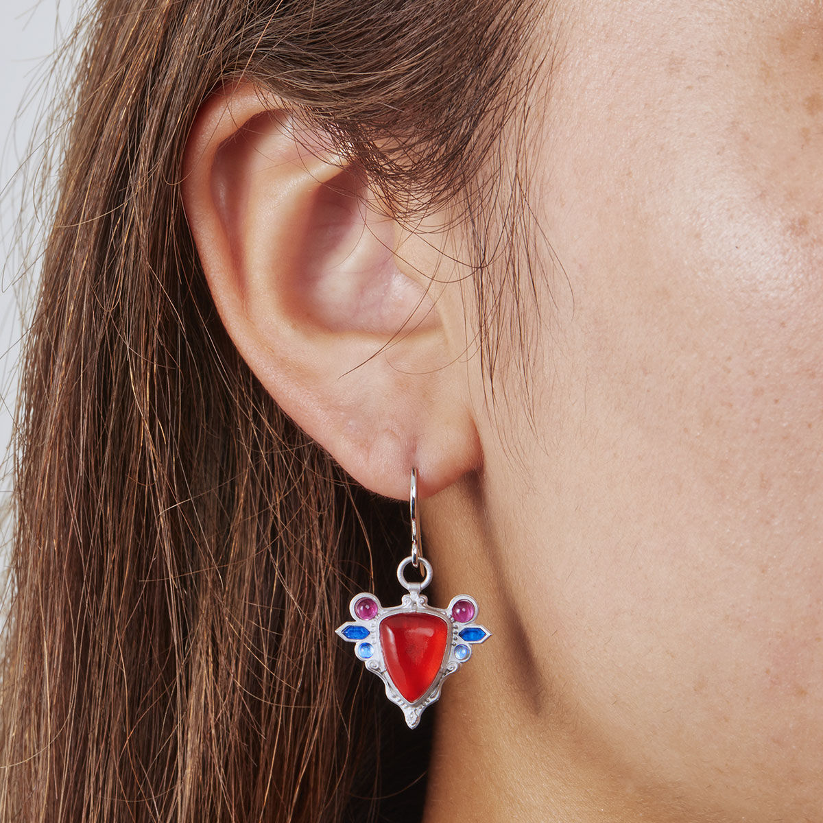 SPECIAL ORDER Bandai - BanColle! - JoJo's Bizarre Adventure Accessory Collection - Red Stone of Aja Pierced Earrings [JP]