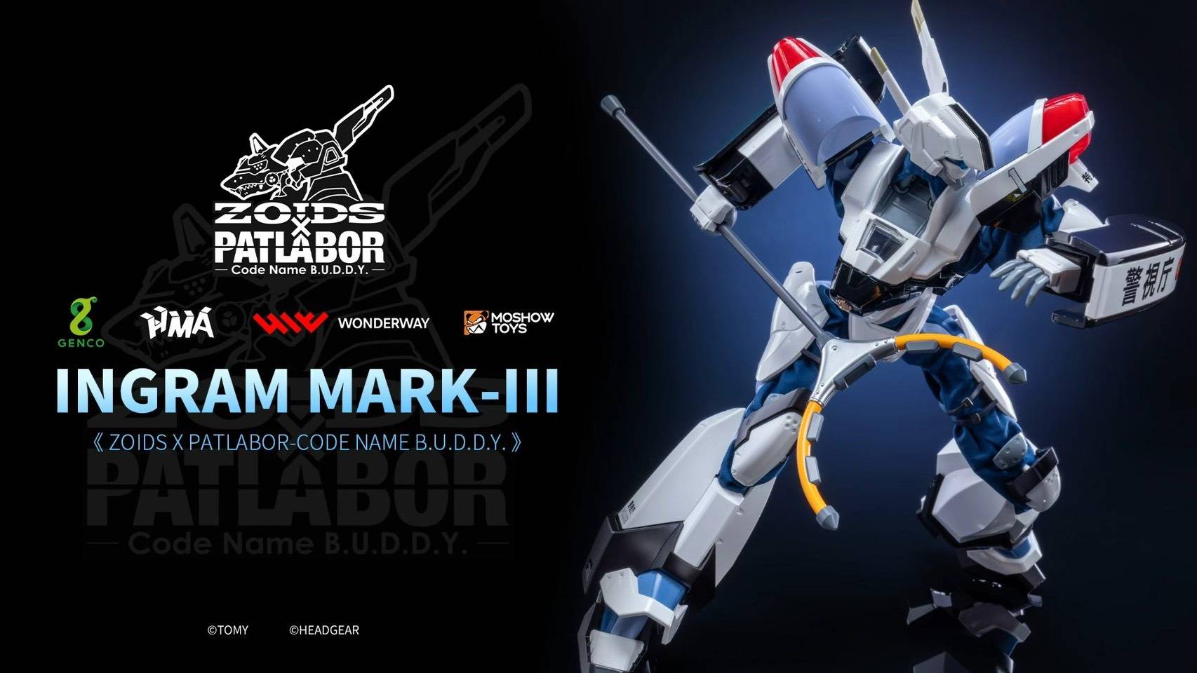 SPECIAL ORDER Genco - ZOIDS × Patlabor - Code Name B.U.D.D.Y - Ingram Mark III 1/35 [JP]